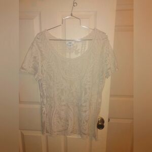 Cato Crochet Lace Top Size Medium